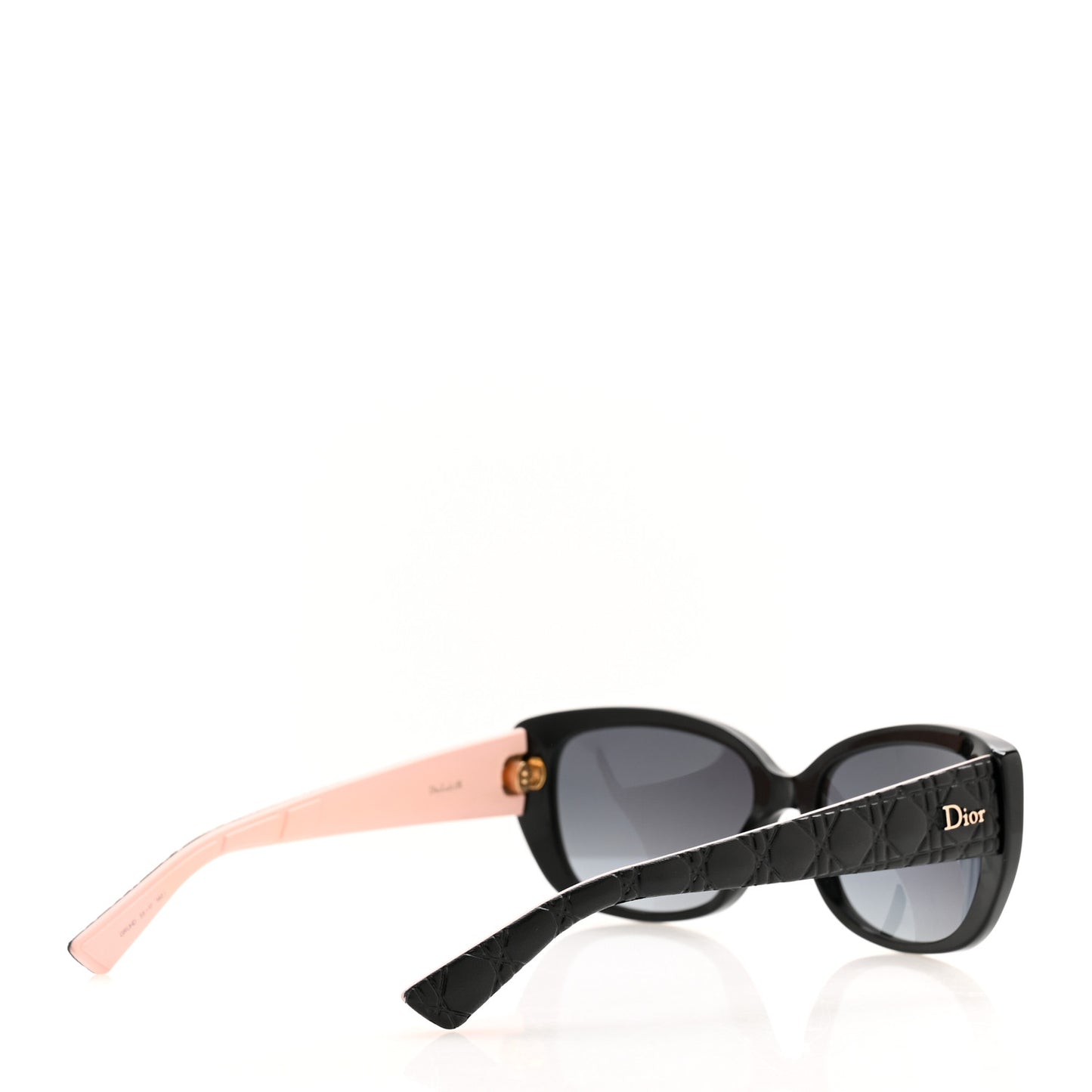 Lambskin Cannage Dior Lady 2R Sunglasses Black