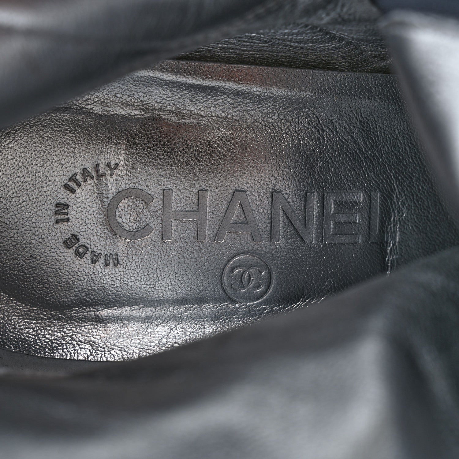 Chanel Suede High Boots 40 Grey 6 of 10