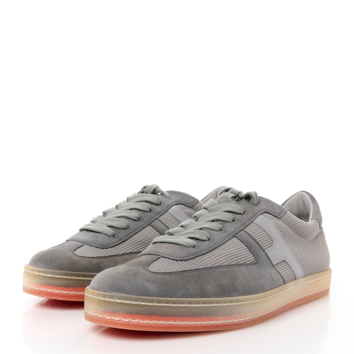 Epsom Technical Mesh Suede Mens Boomerang Sneakers 42 Gris