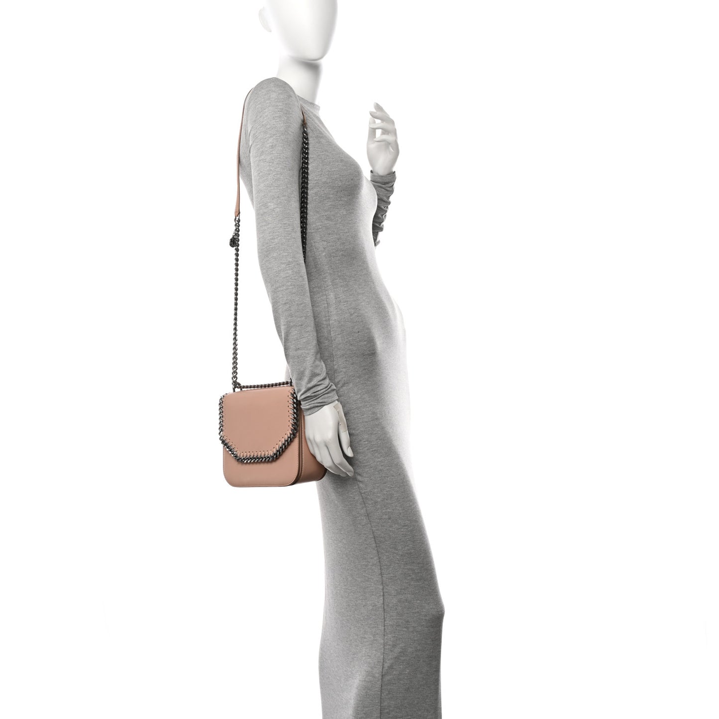Eco Alter Nappa Medium Falabella Box Shoulder Bag Blush Pink