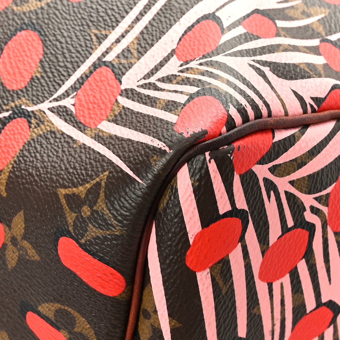 Monogram Jungle Dots Keepall Bandouliere 50 Sugar Pink Poppy
