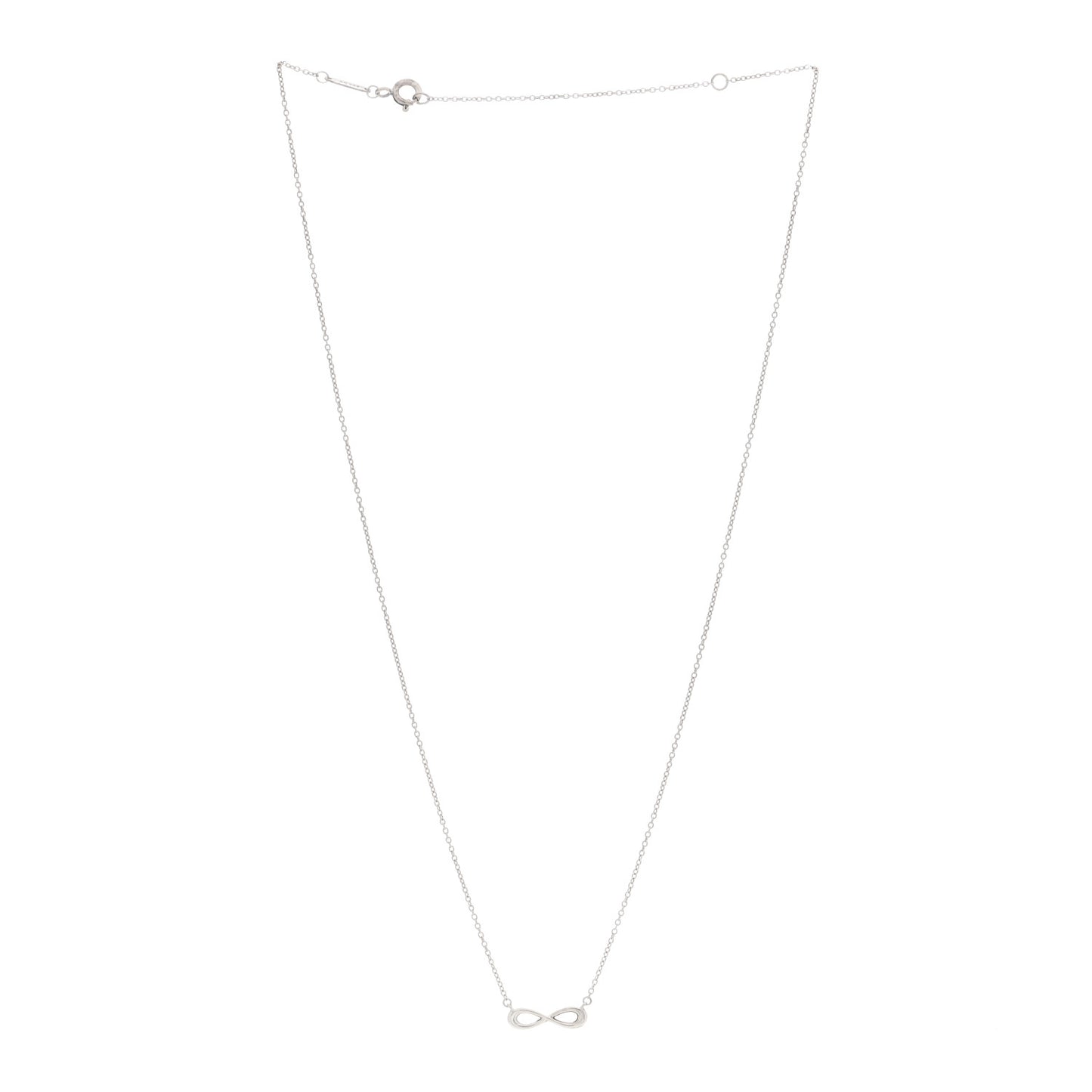 Sterling Silver Mini Infinity Pendant Necklace