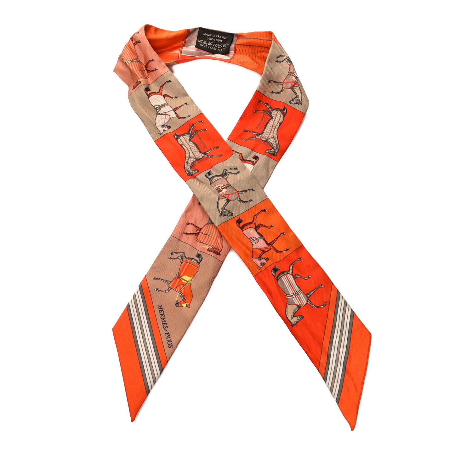 Silk Couvertures Nouvelles Twilly Orange Jaune Capucine