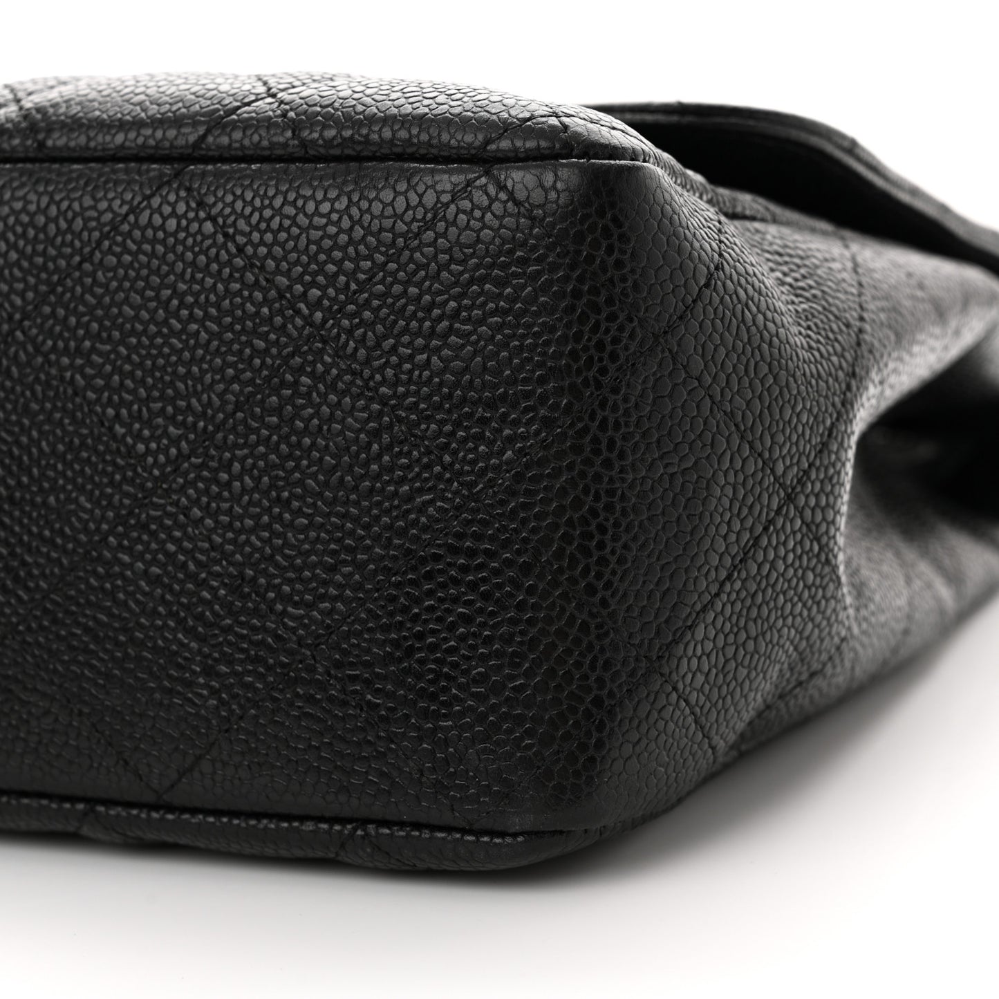 Caviar Quilted Jumbo Single Flap Black
