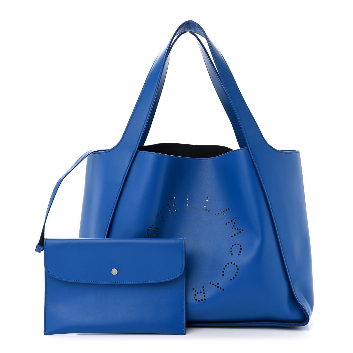 Eco Alter Nappa East West Perforated Tote Jewel Blue