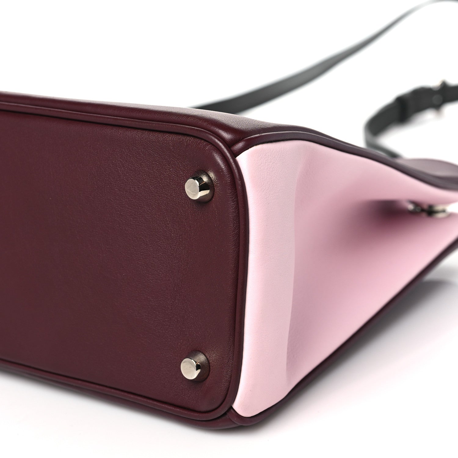 Christian Dior Smooth Calfskin Medium Diorissimo Tote Burgundy Pink 10 of 11