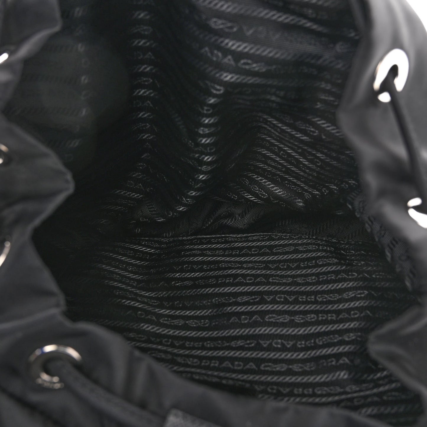 Tessuto Nylon Saffiano Medium Backpack Black