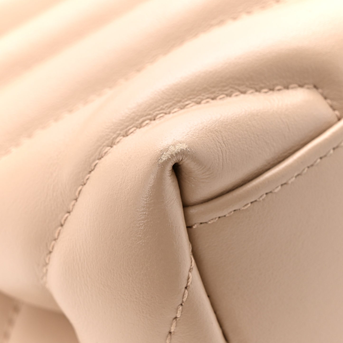 Calfskin Y Quilted Monogram Medium Loulou Chain Satchel Dark Beige