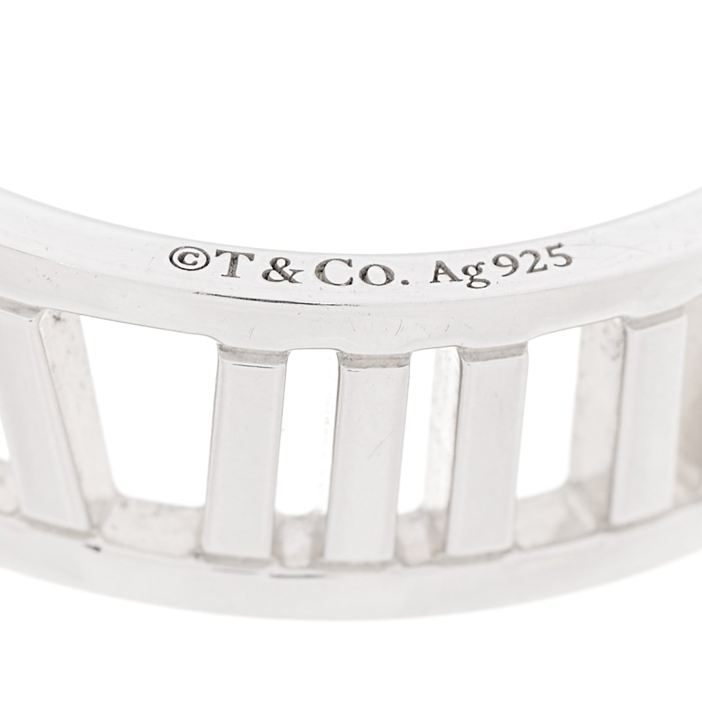 Sterling Silver Wide Atlas Open Ring 61 9.75