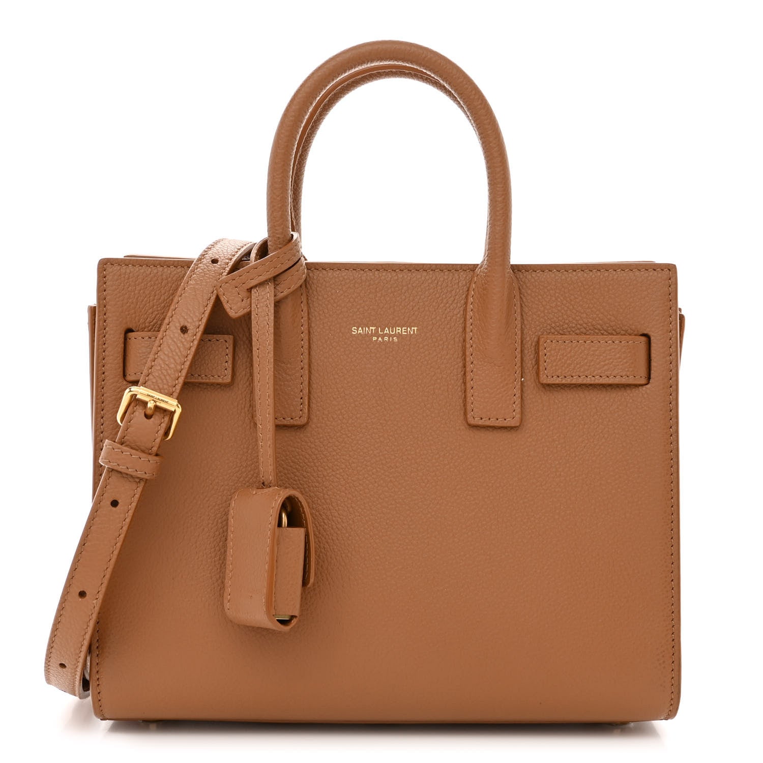 Saint Laurent Grained Calfskin Nano Sac De Jour Cinnamon 1334586