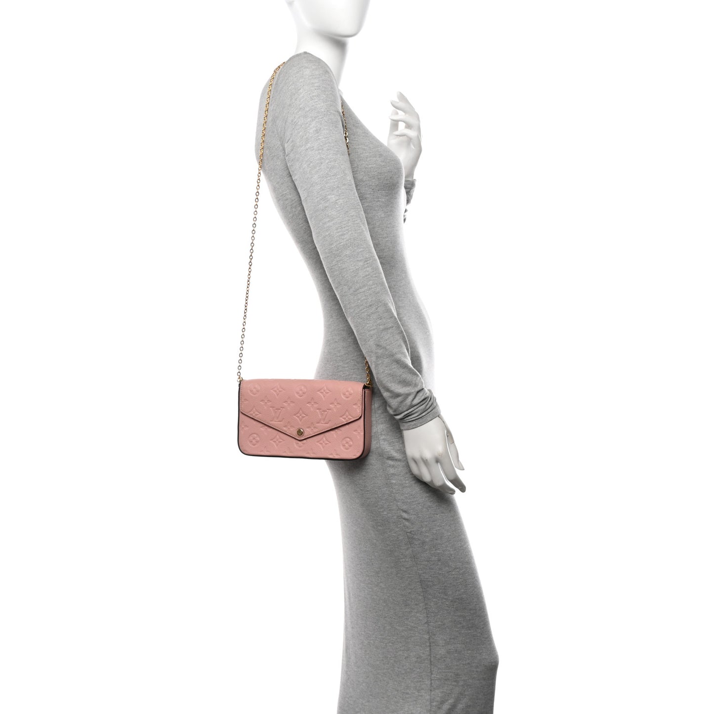 Empreinte Pochette Felicie Chain Wallet Rose Poudre