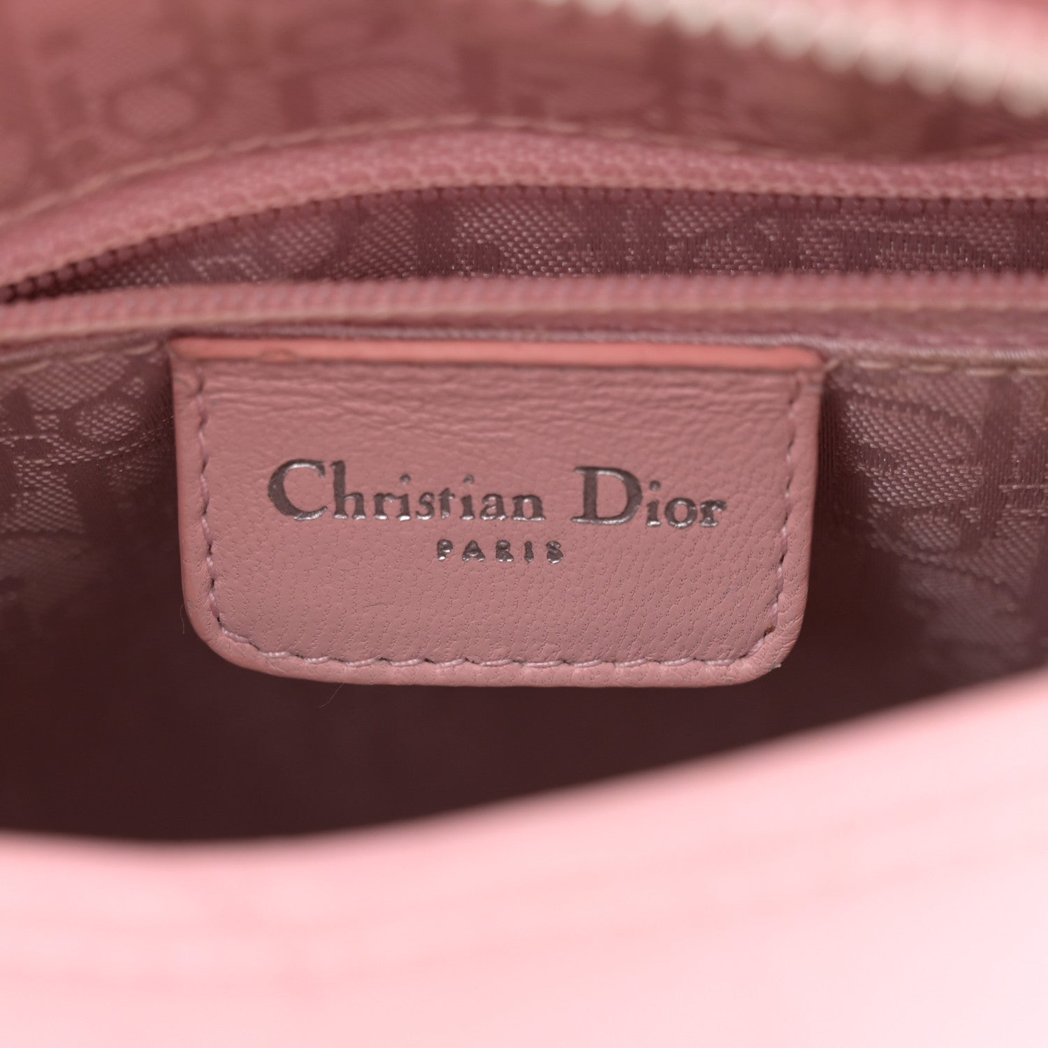 Christian Dior Lambskin Cannage Medium Lady Dior Light Pink 6 of 17