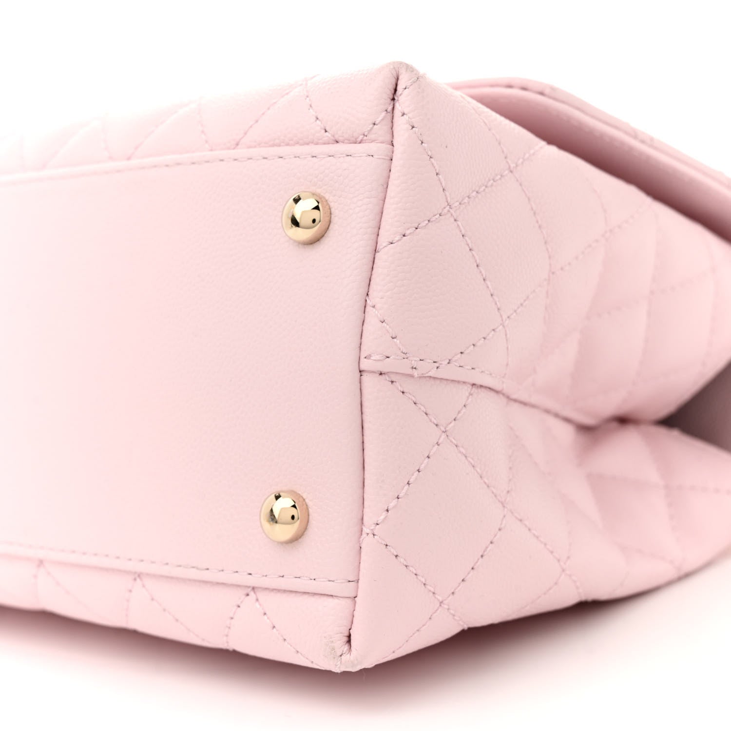 Chanel Caviar Quilted Small Coco Handle Flap Light Pink 10 of 12