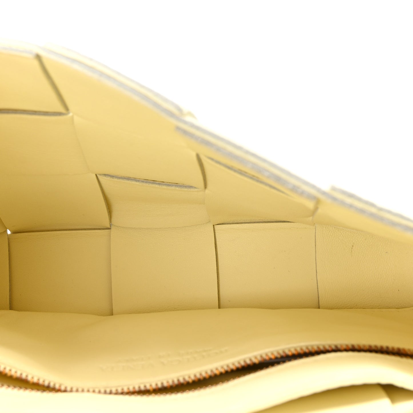 Grained Calfskin Maxi Intrecciato Cassette Crossbody Bag Ice Cream
