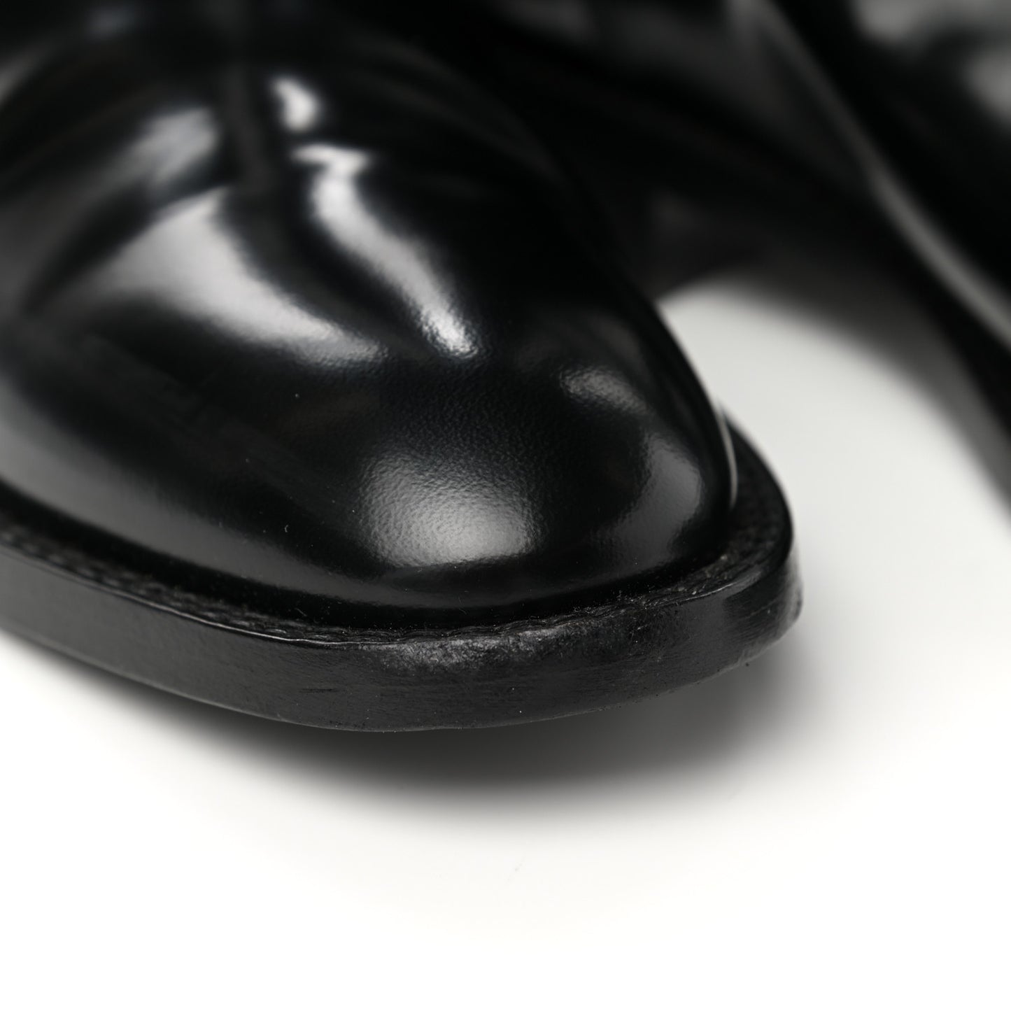 Patent Matte Calfskin Master Ankle Boots 37.5 Black