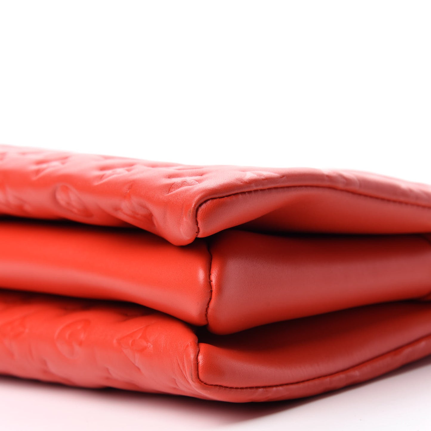 Lambskin Embossed Monogram Coussin PM Red