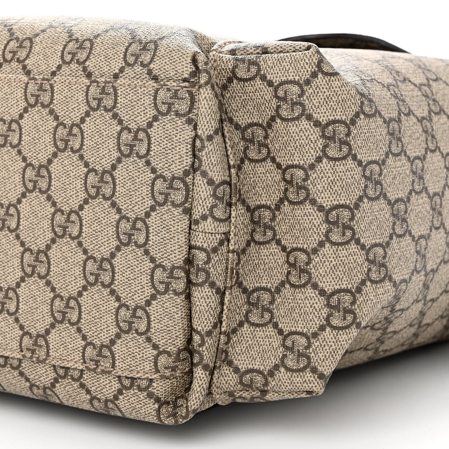 GG Plus Monogram Messenger Diaper Bag Dark Brown