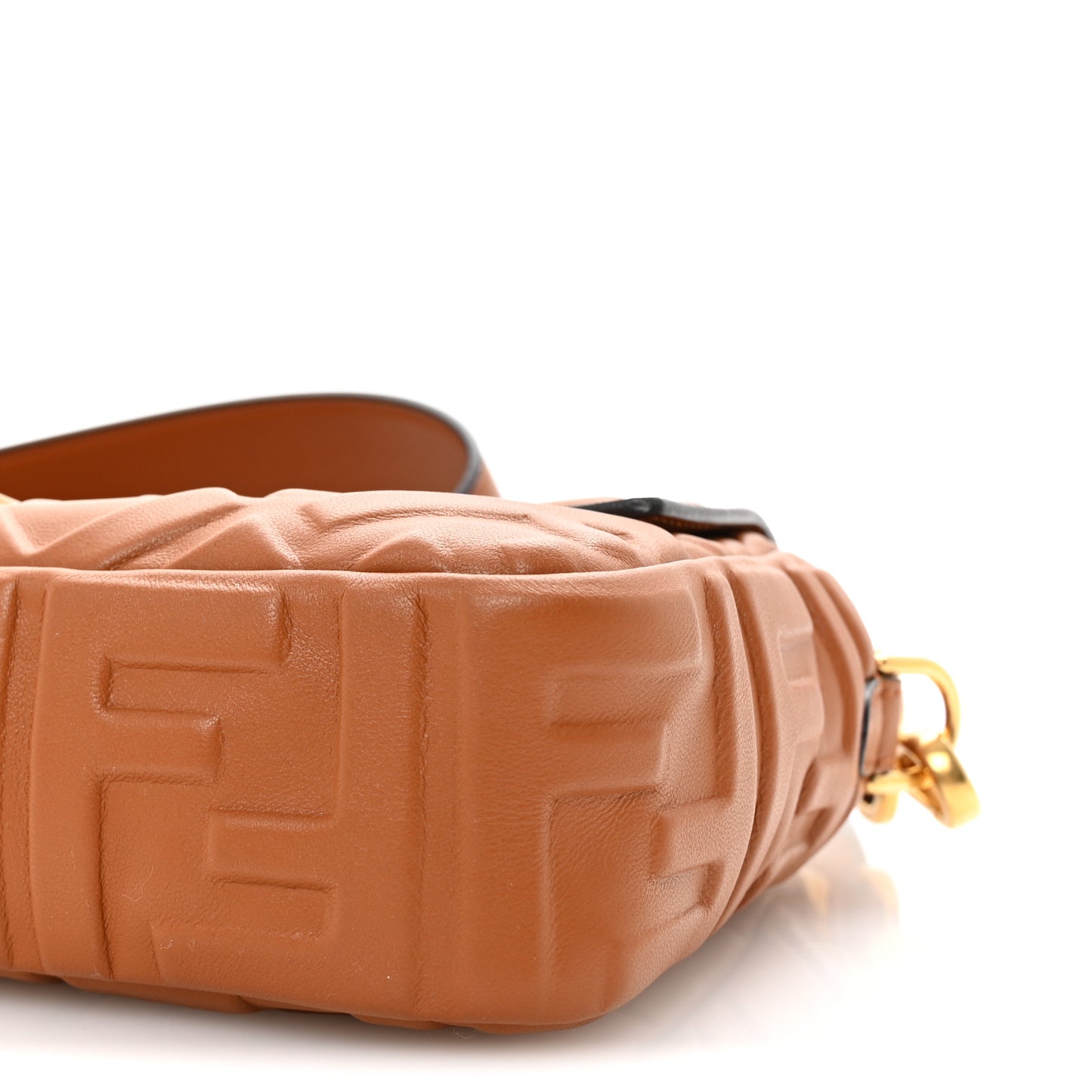 Nappa FF 1974 Embossed Baguette Brandy