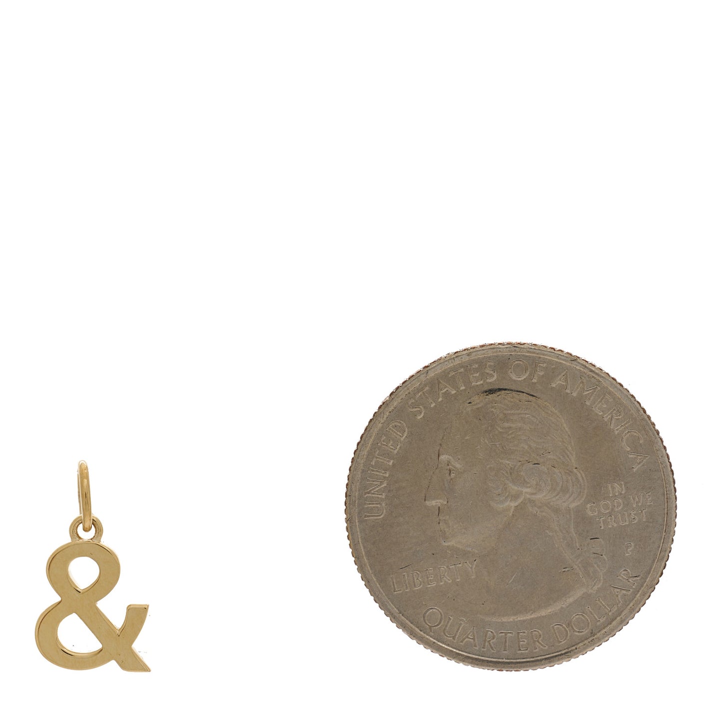 18K Yellow Gold Ampersand Pendant