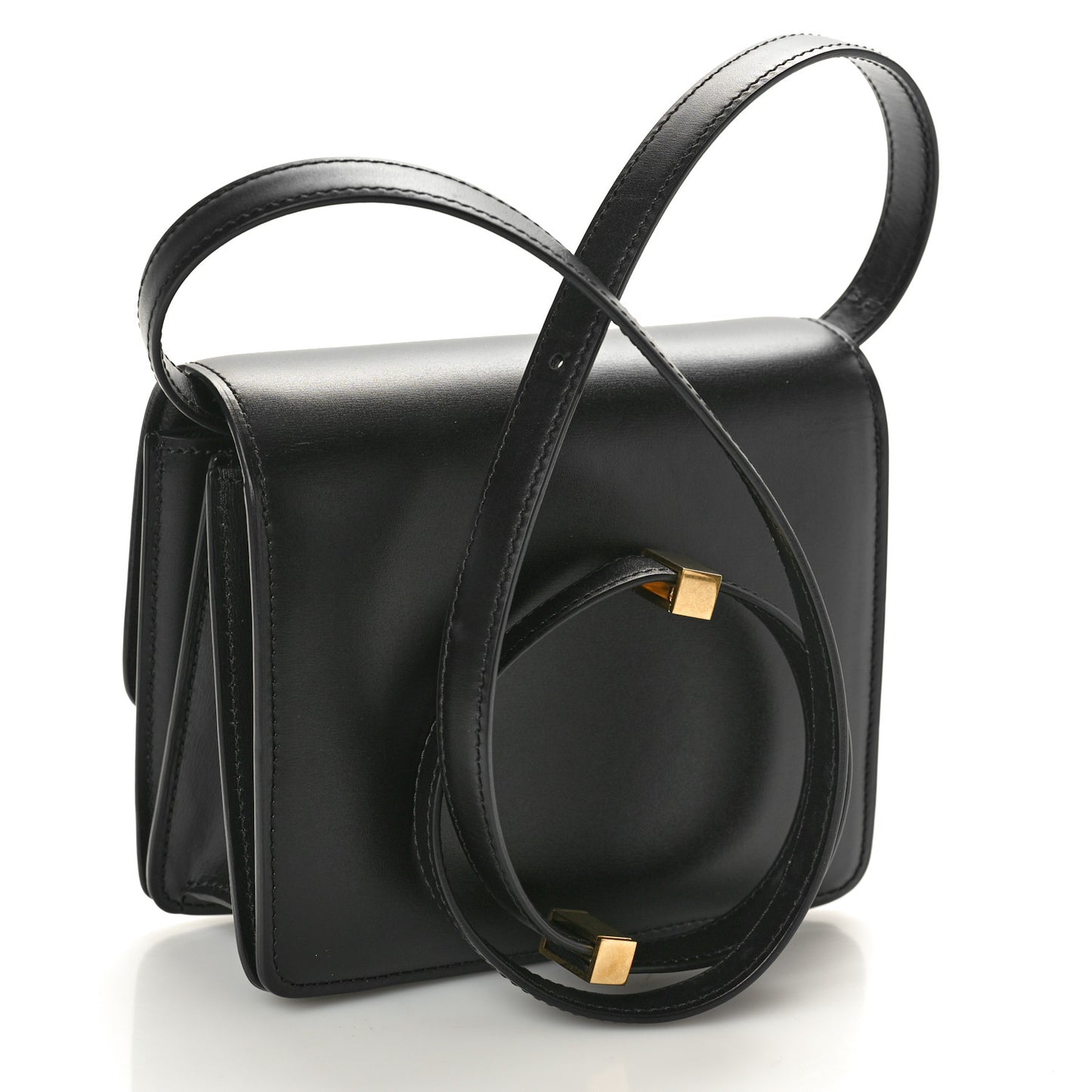 Box Calfskin Small Classic Box Flap Bag Black