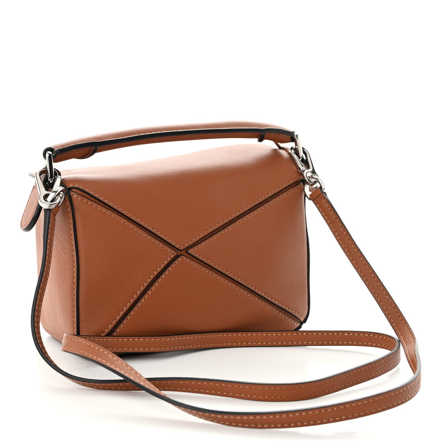 Calfskin Mini Puzzle Bag Tan