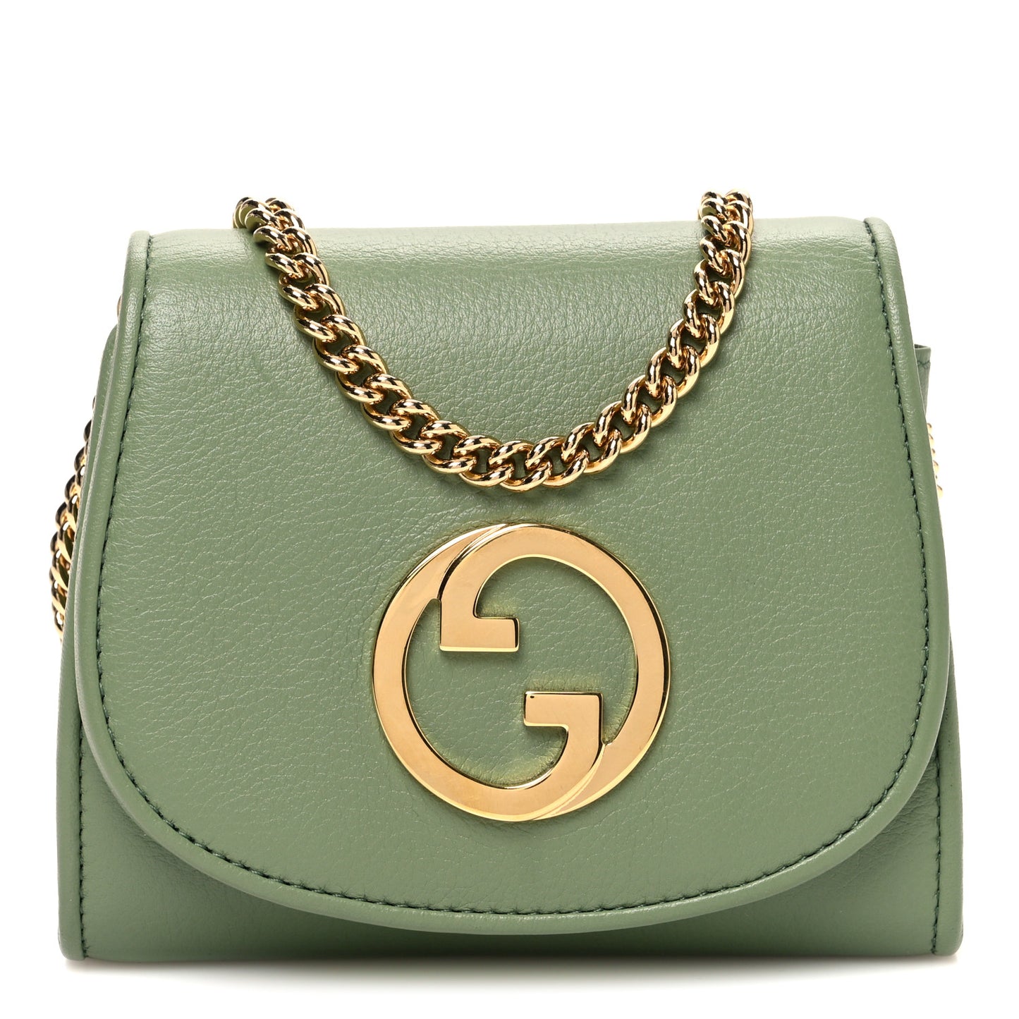Roxy Calfskin Medium Blondie Chain Wallet Salamander Green
