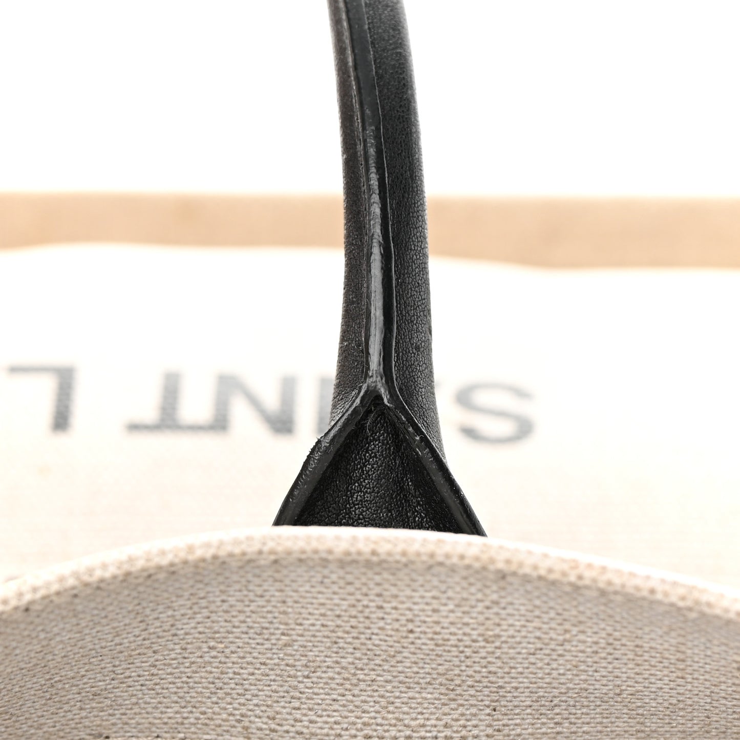 Linen Calfskin Rive Gauche Tote Optic White