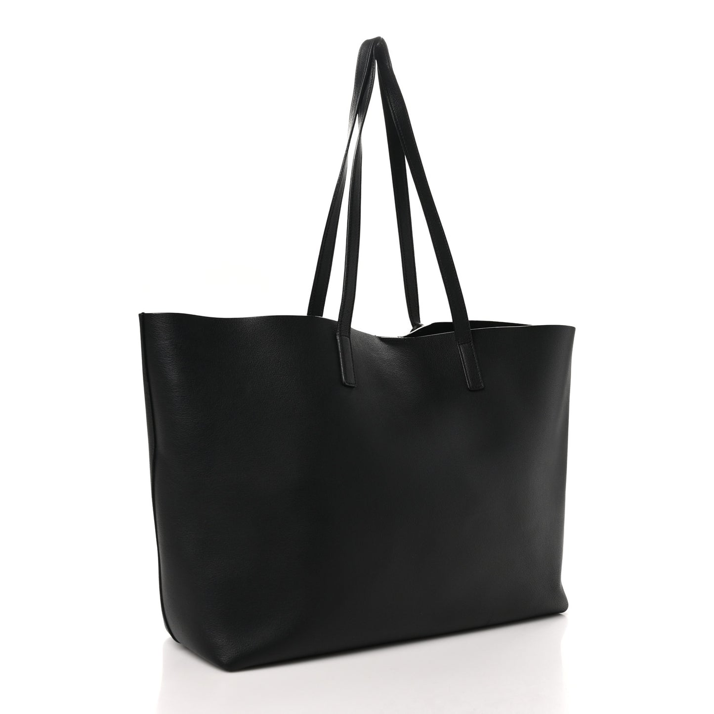 Calfskin Large Shopping Tote Black