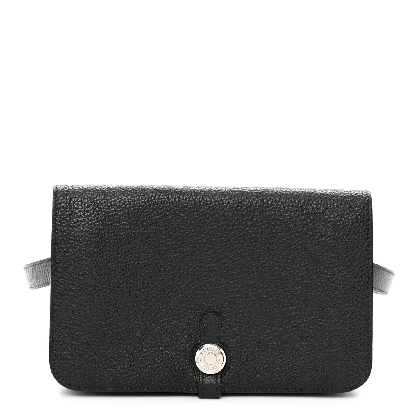 Togo Dogon Wallet Waist Pouch Black