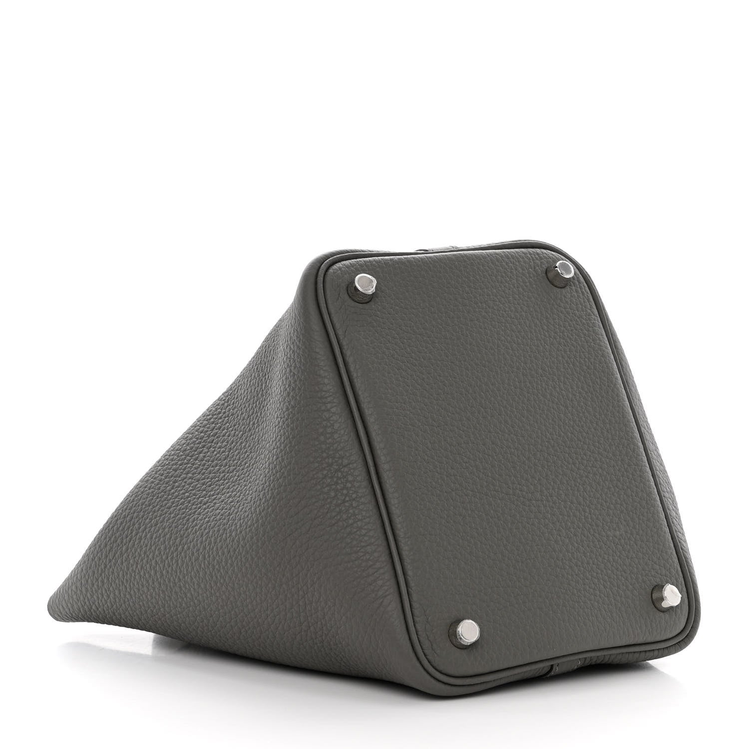Hermes Taurillon Clemence Picotin Lock 18 PM Gris Meyer 5 of 11