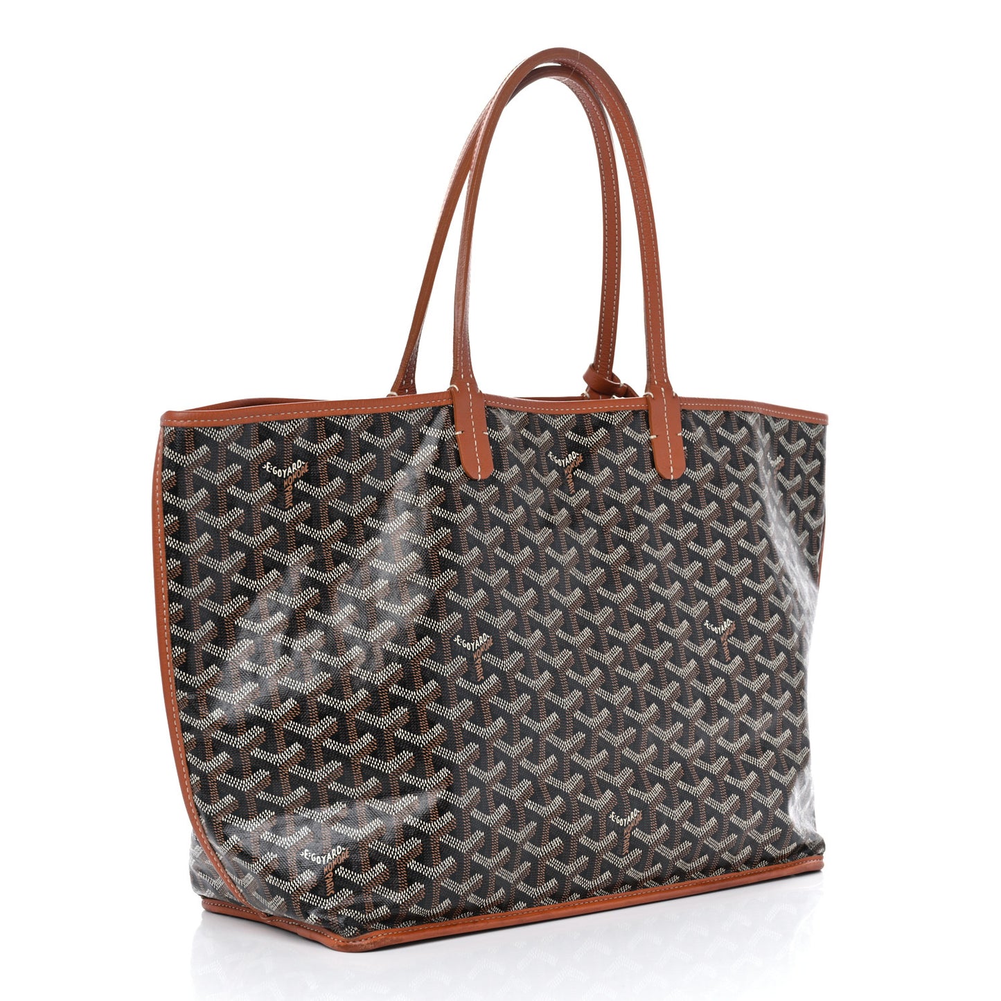 Goyardine Reversible Anjou PM Black Gold