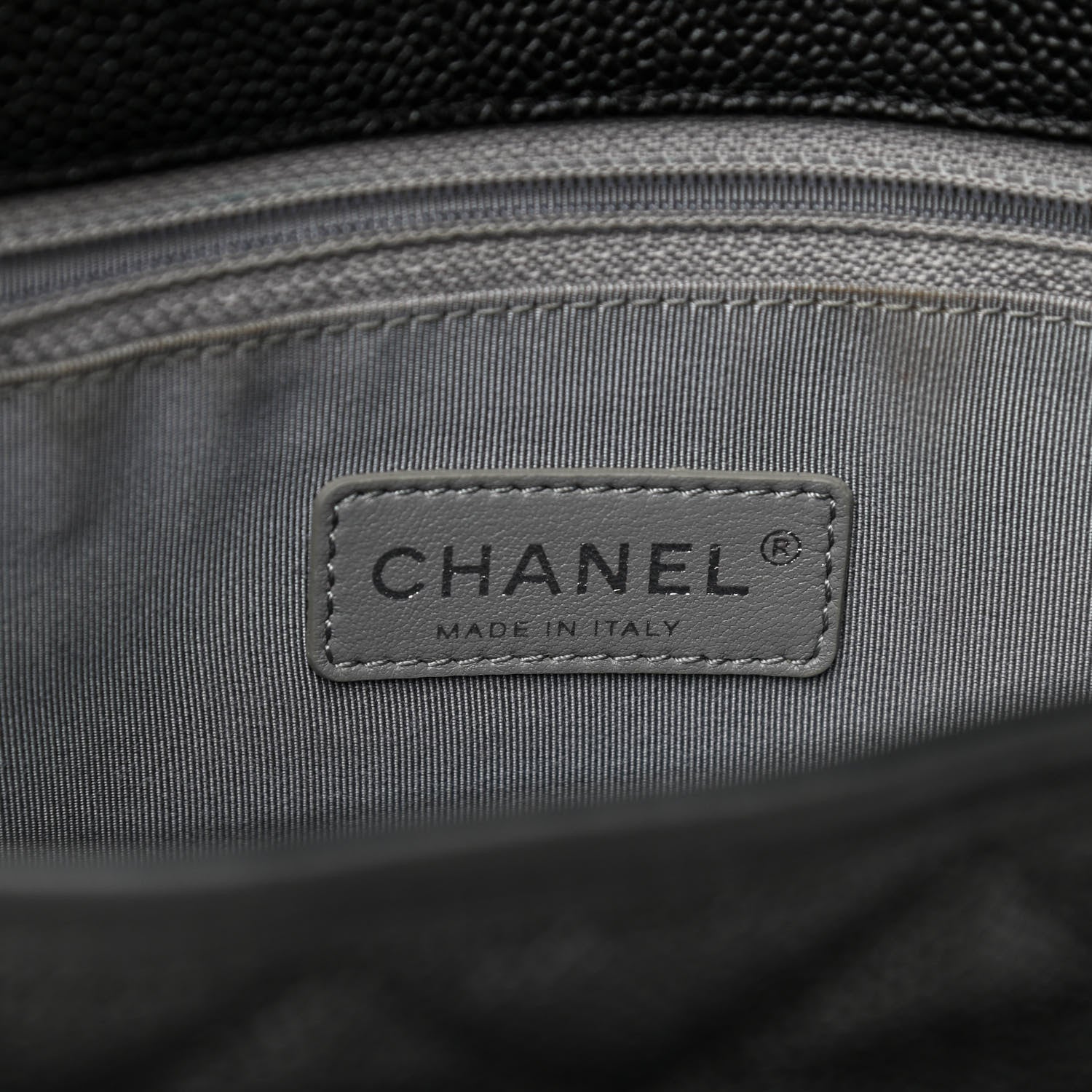 Chanel Caviar Quilted Large French Riviera Flap Black 7 of 13