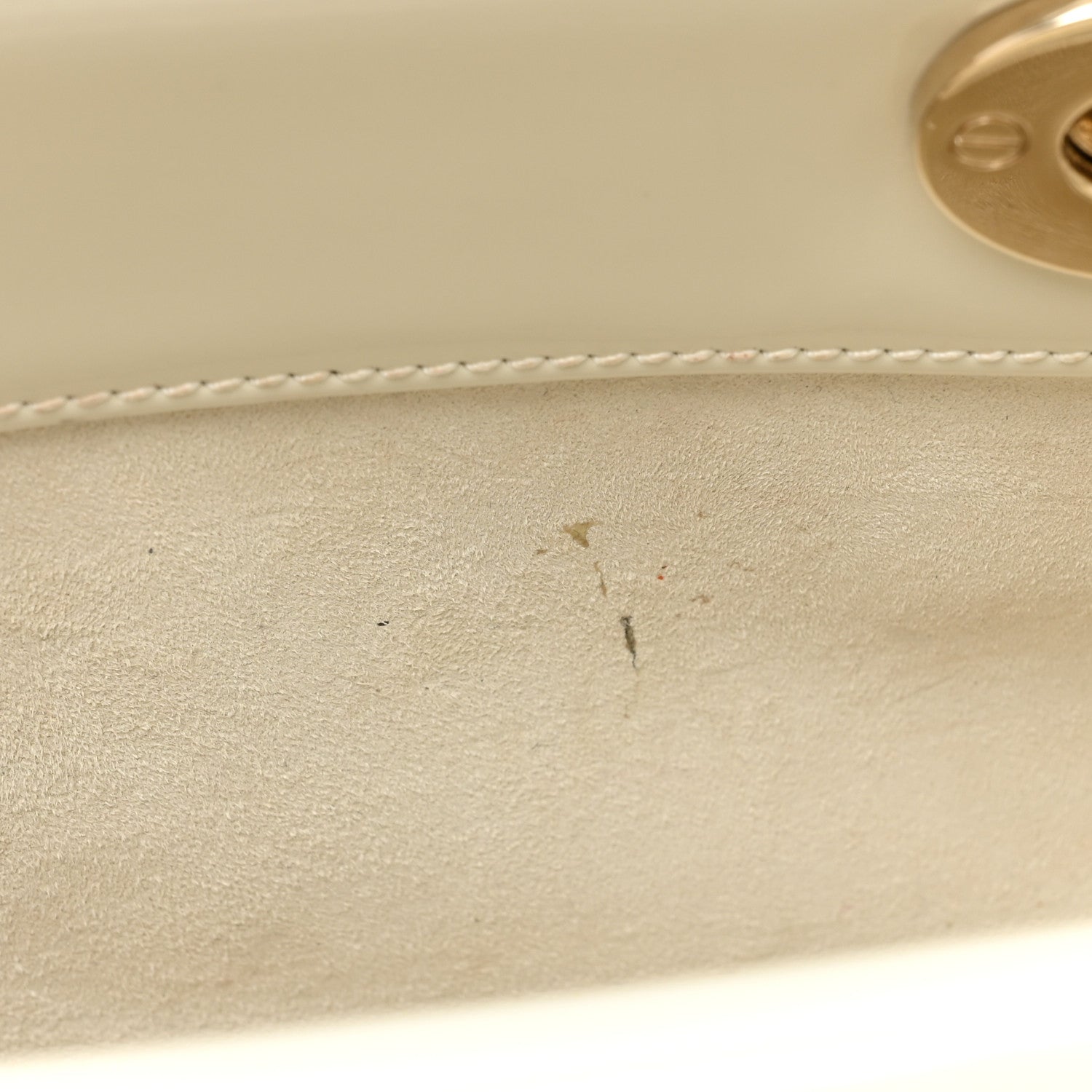Christian Dior Patent Cannage Small Lady D-Joy White 9 of 11