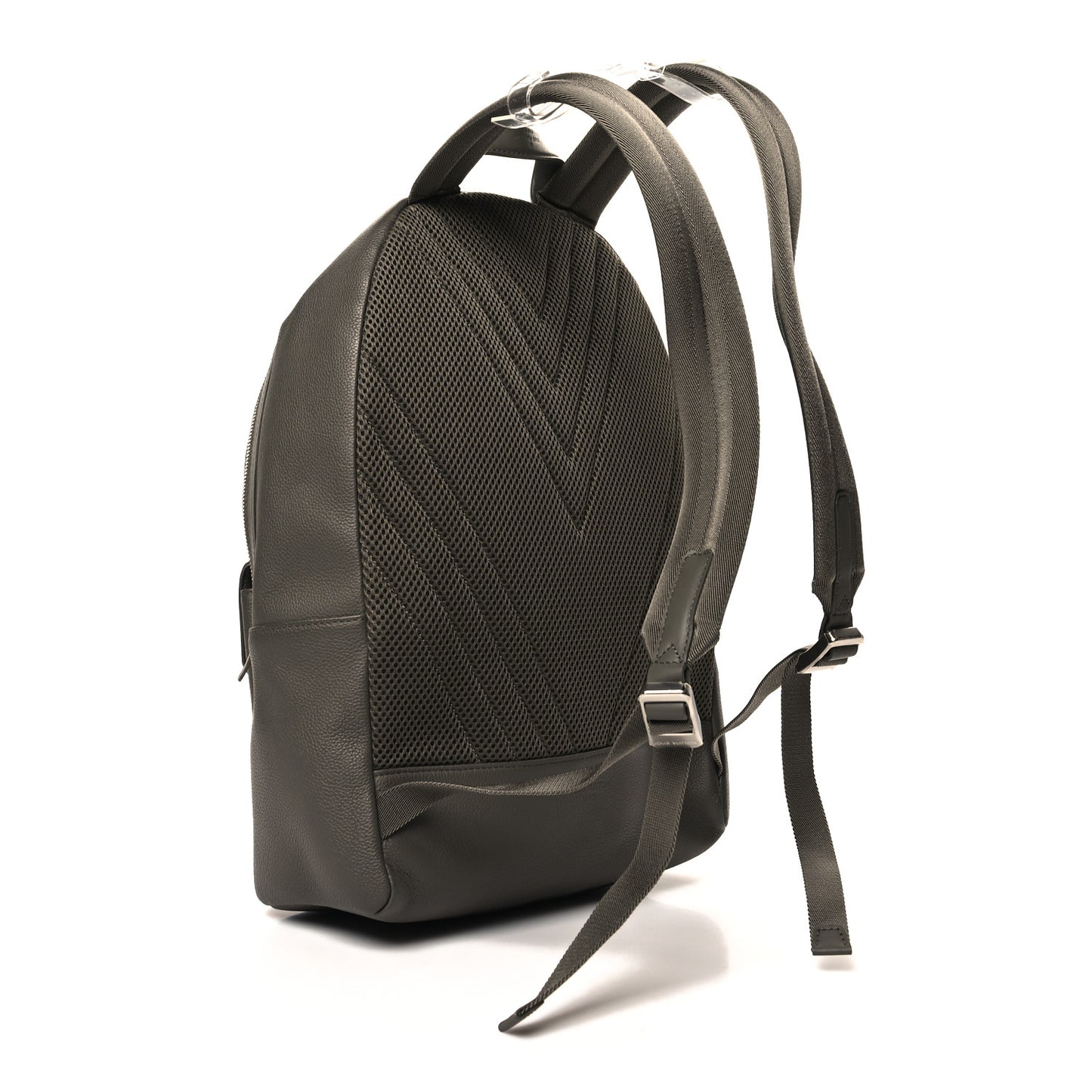 Grained Calfskin Aerogram Takeoff Backpack Grey