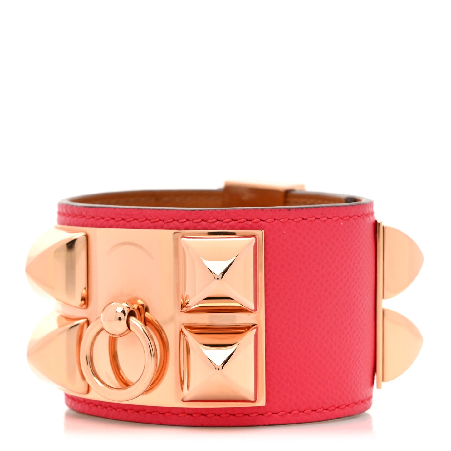Madame Calfskin Collier De Chien CDC Bracelet T2 Rose Extreme