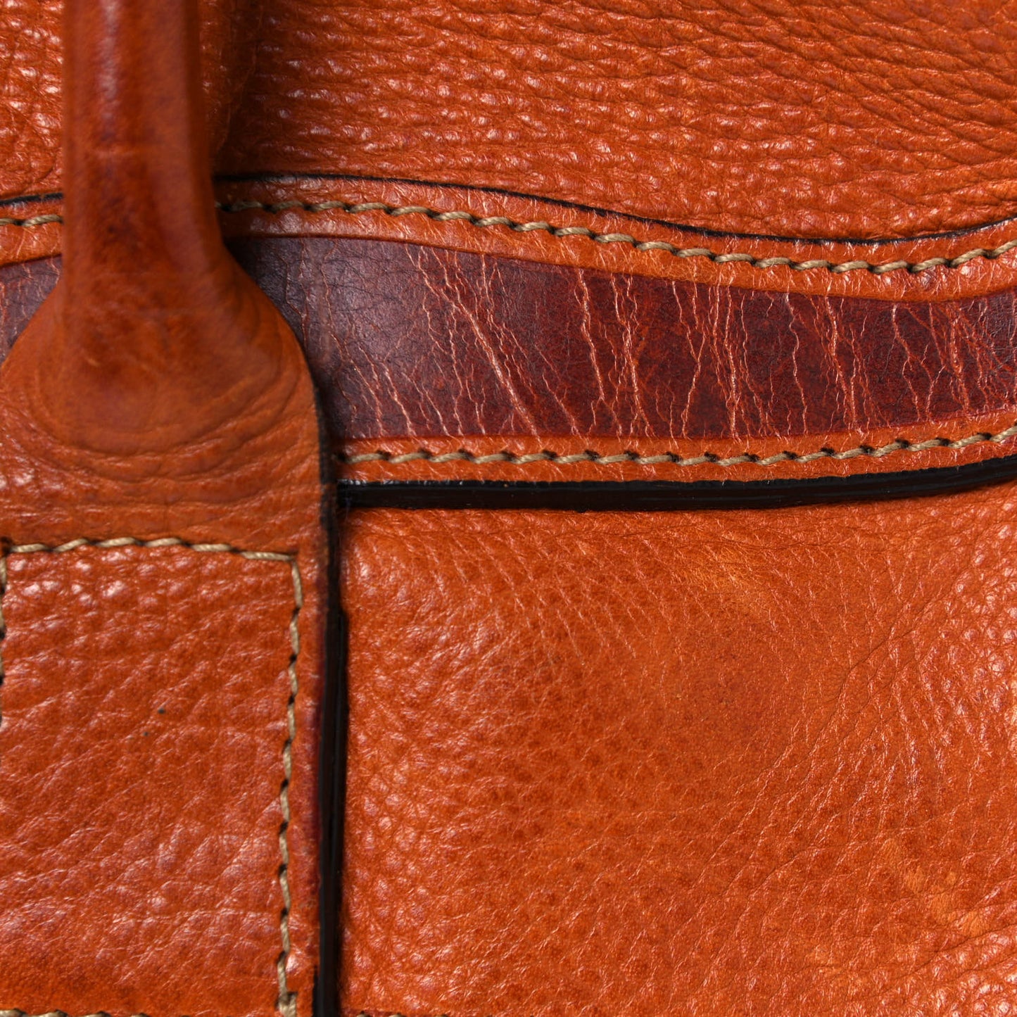 Grained Calfskin Tooled Darwin Bayswater Oak