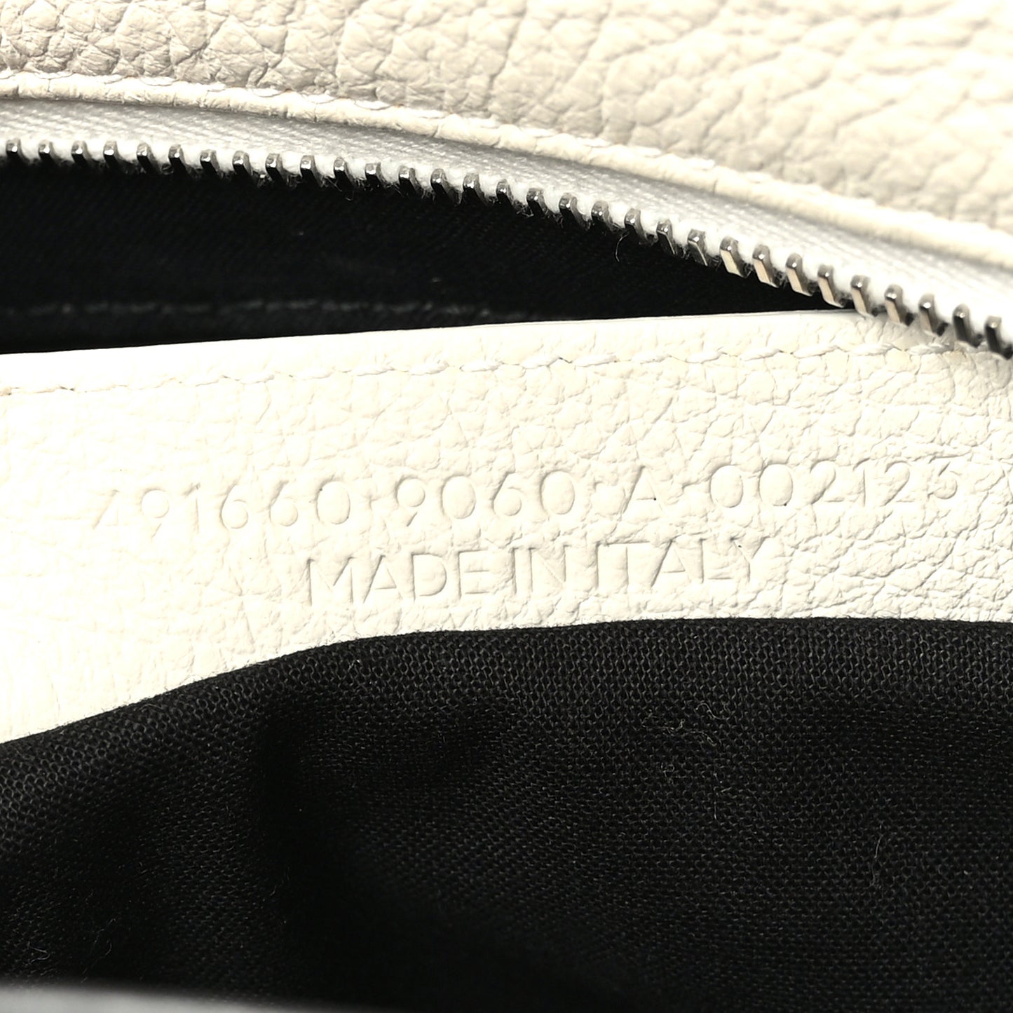 Calfskin Logo Small Shopping Tote White