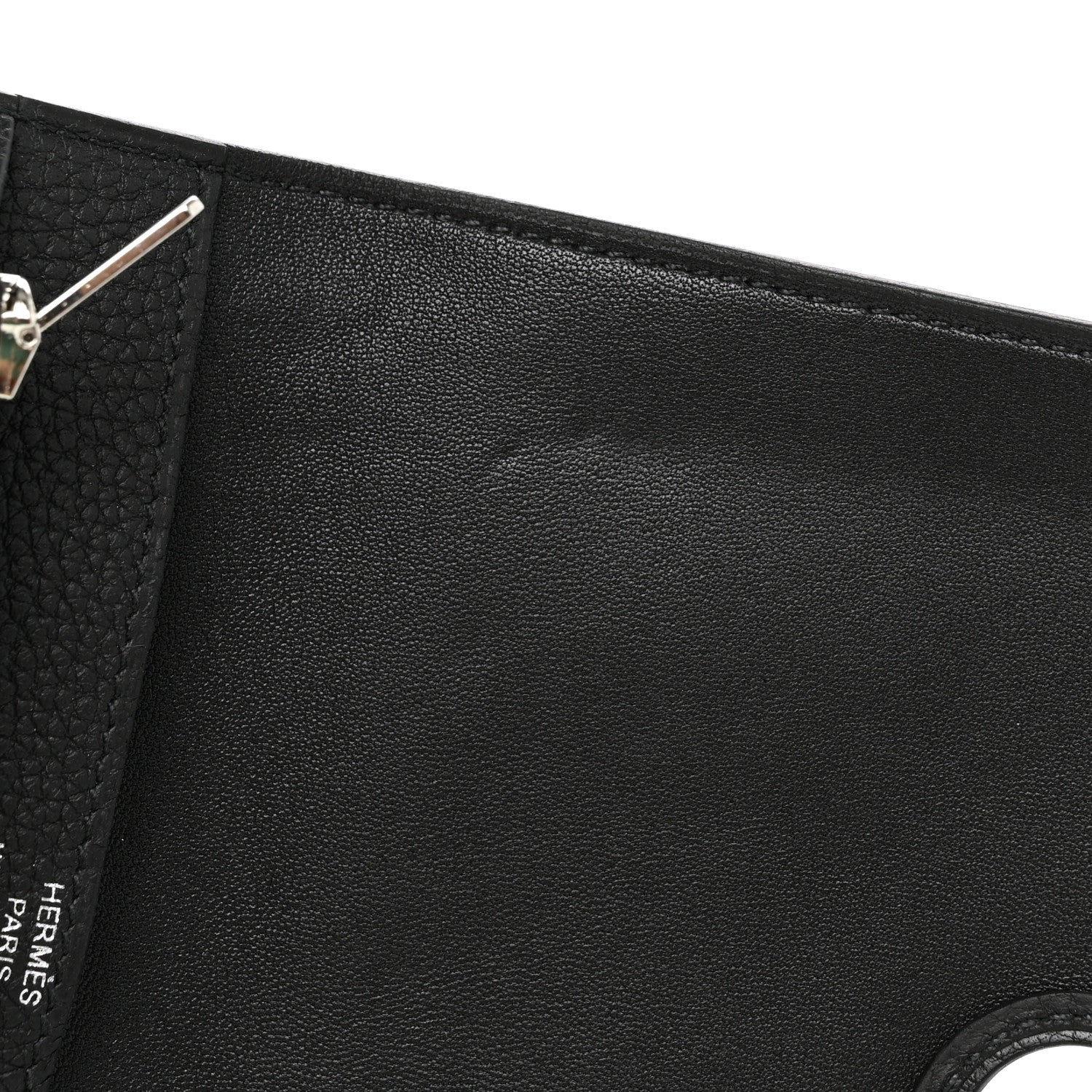 Hermes Togo Dogon Compact Wallet Black 9 of 10