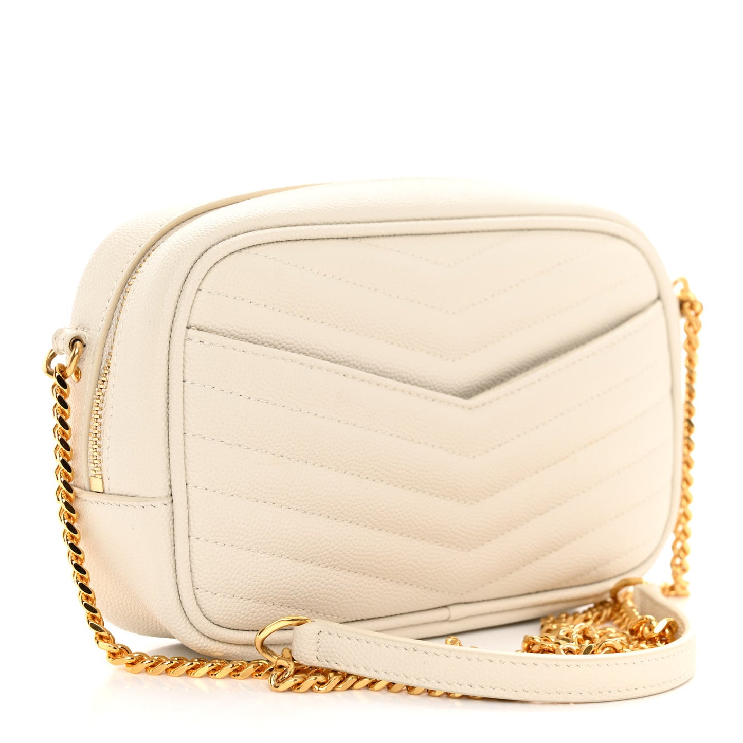 Grain De Poudre Matelasse Monogram Mini Lou Camera Bag Crema Soft