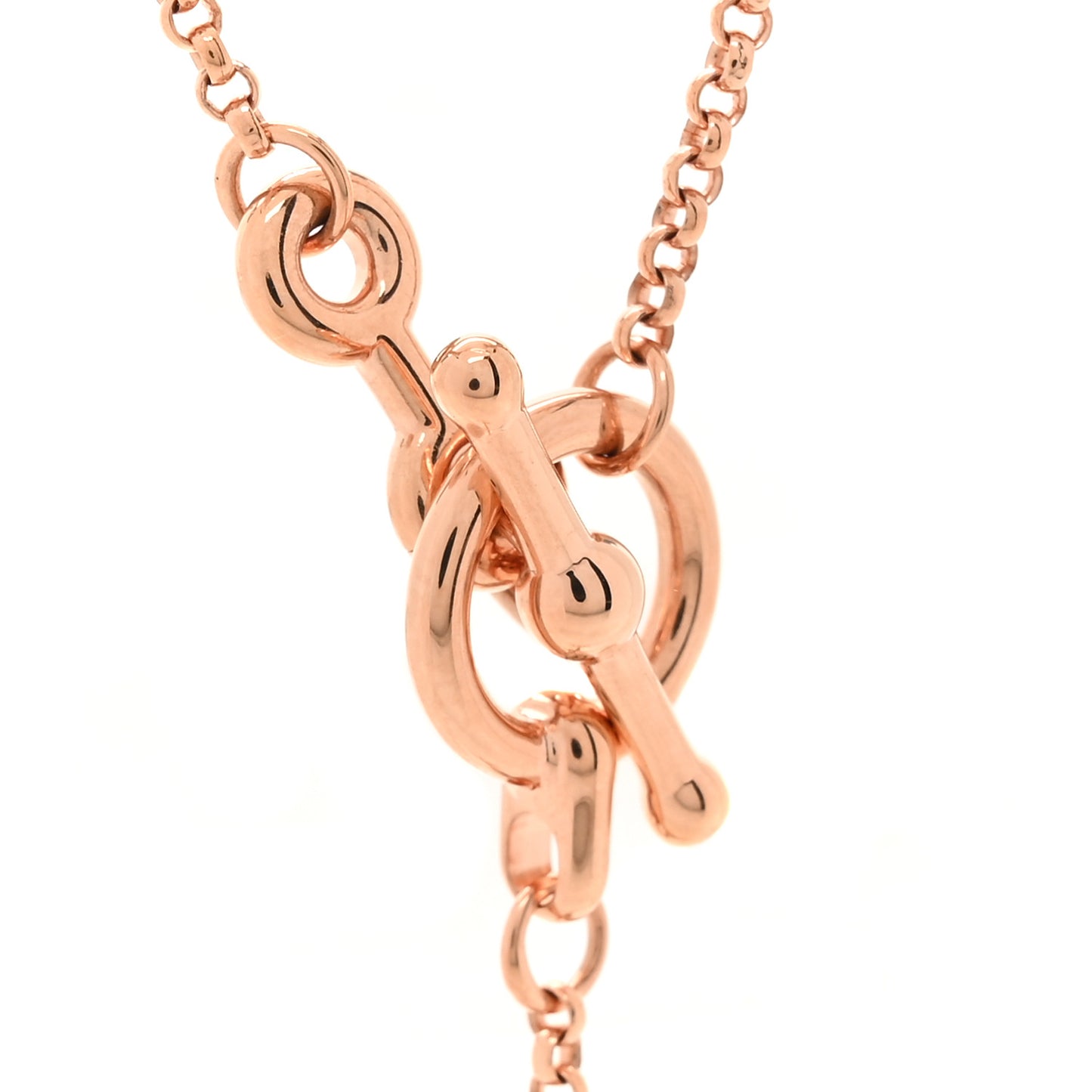 Metal Enamel Cheval Grand Parade Necklace Rose Gold