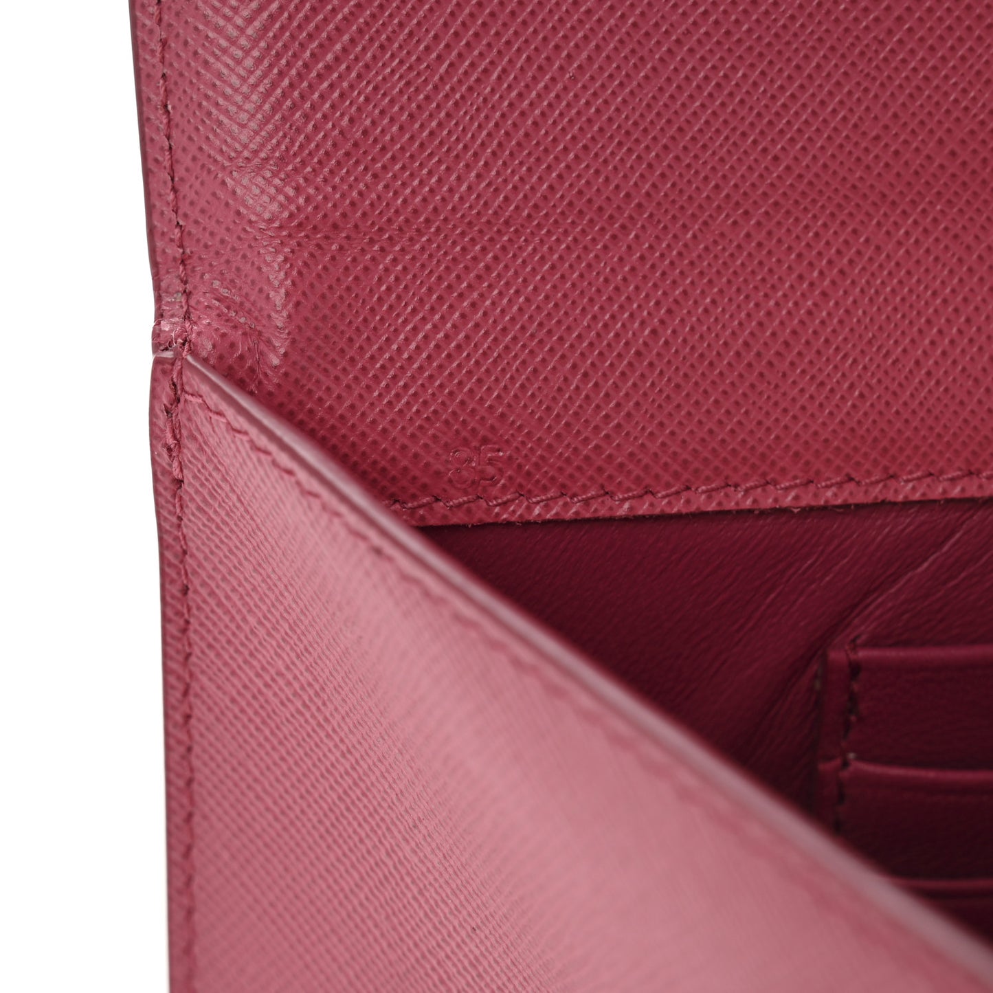 Saffiano Metal Large Flap Wallet Peonia