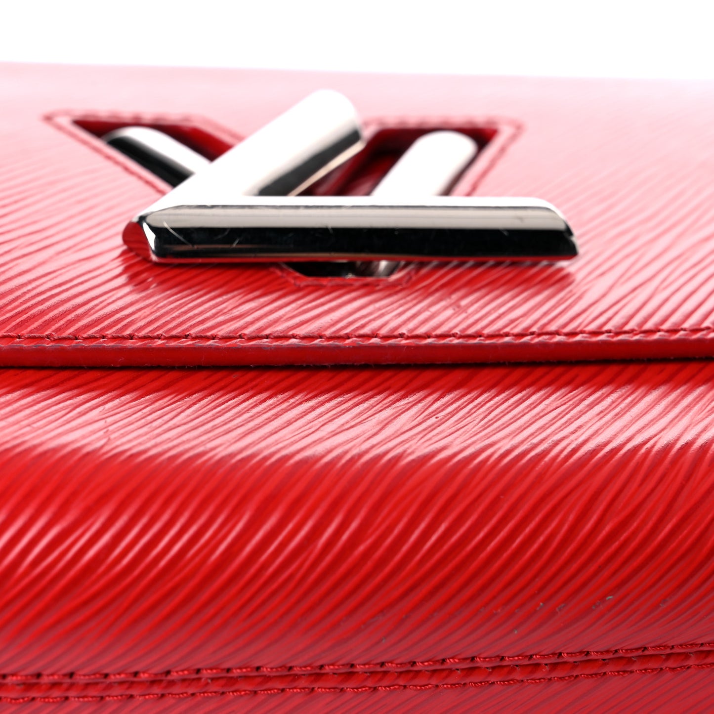 Epi Twist Shoulder Bag MM Coquelicot