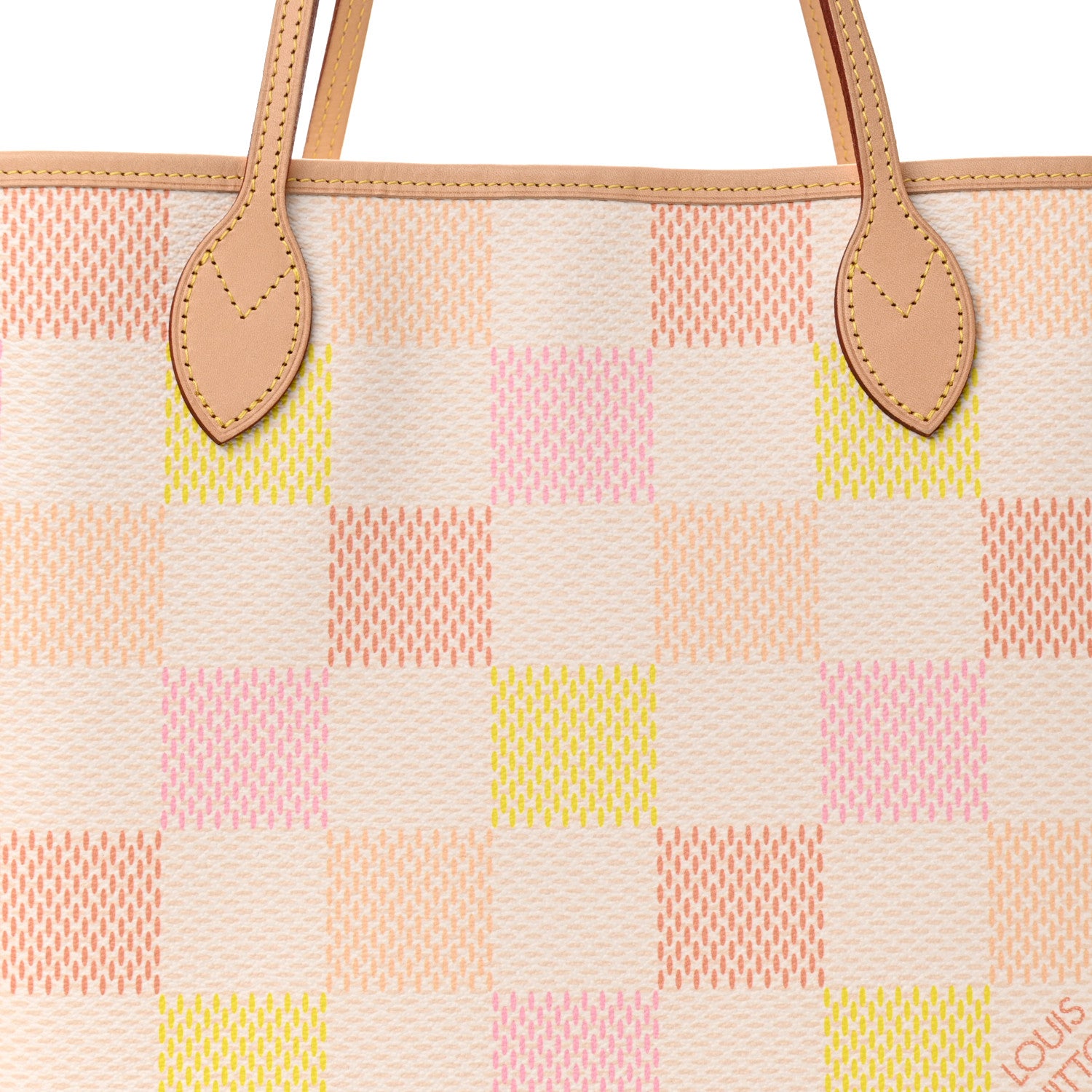 Louis Vuitton Damier Giant Neverfull MM Peach 8 of 12