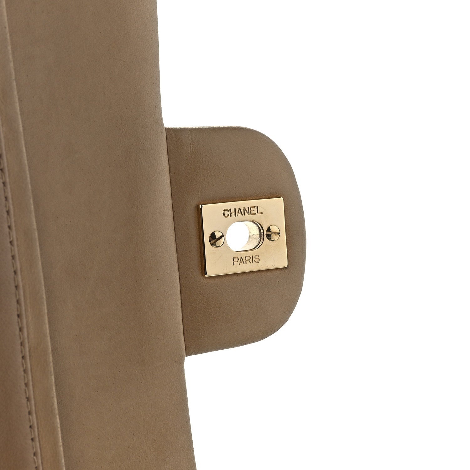 Chanel Lambskin Quilted Medium Double Flap Beige 7 of 14