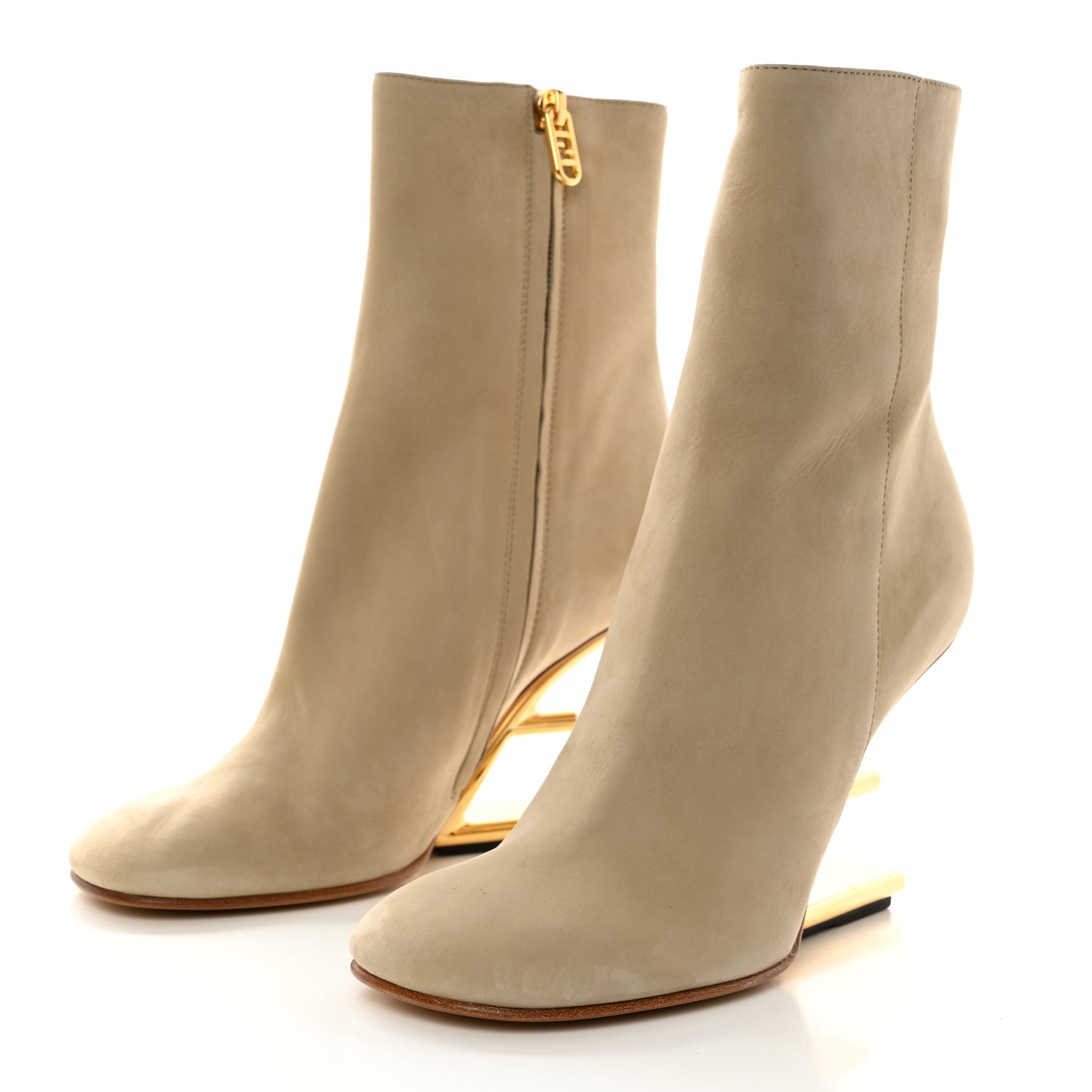 Fendi Nubuck Fendi First 95mm Ankle Boots 36 Roger 3 of 9