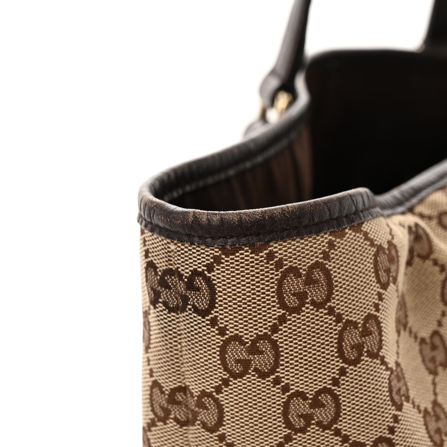 Gucci Monogram Large Jolicoeur Tote Brown 18 of 23