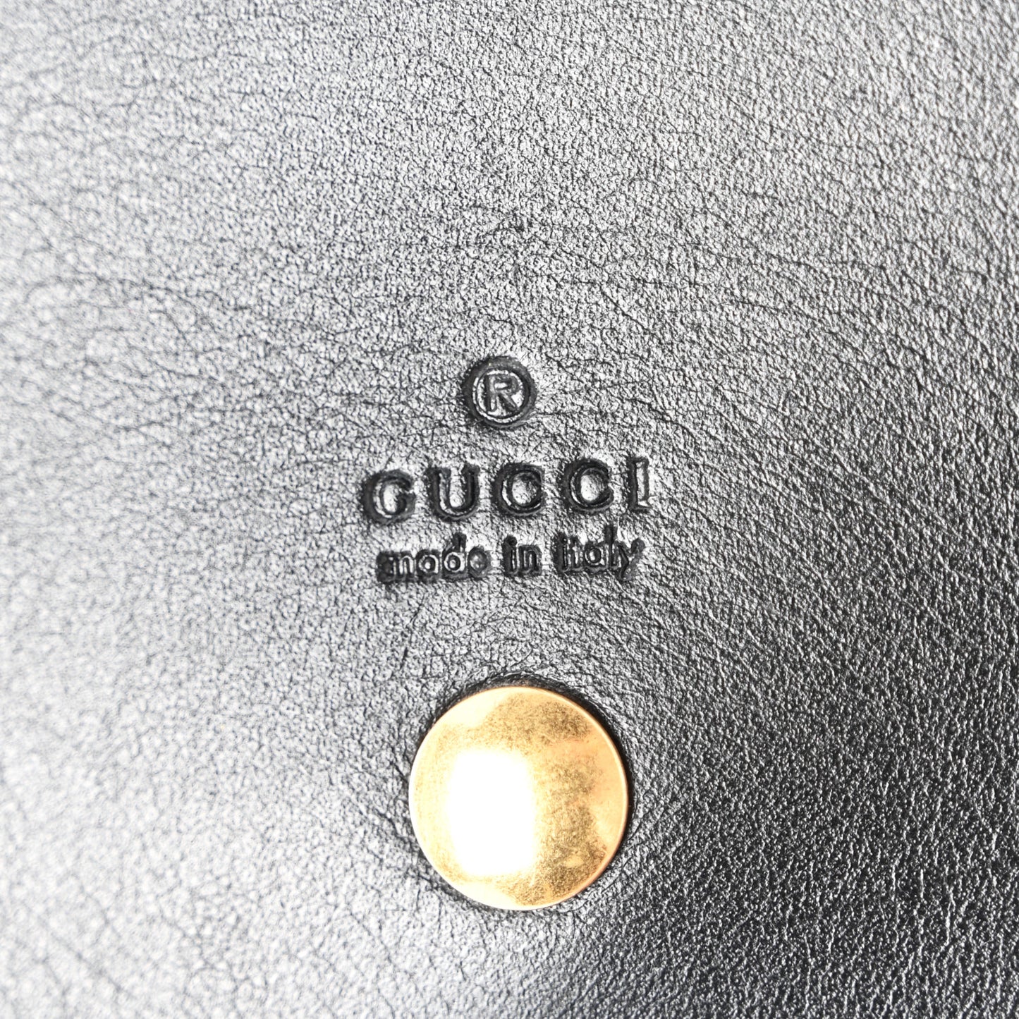 Calfskin Matelasse Animal Studs GG Marmont Chain Sunglasses Case Black