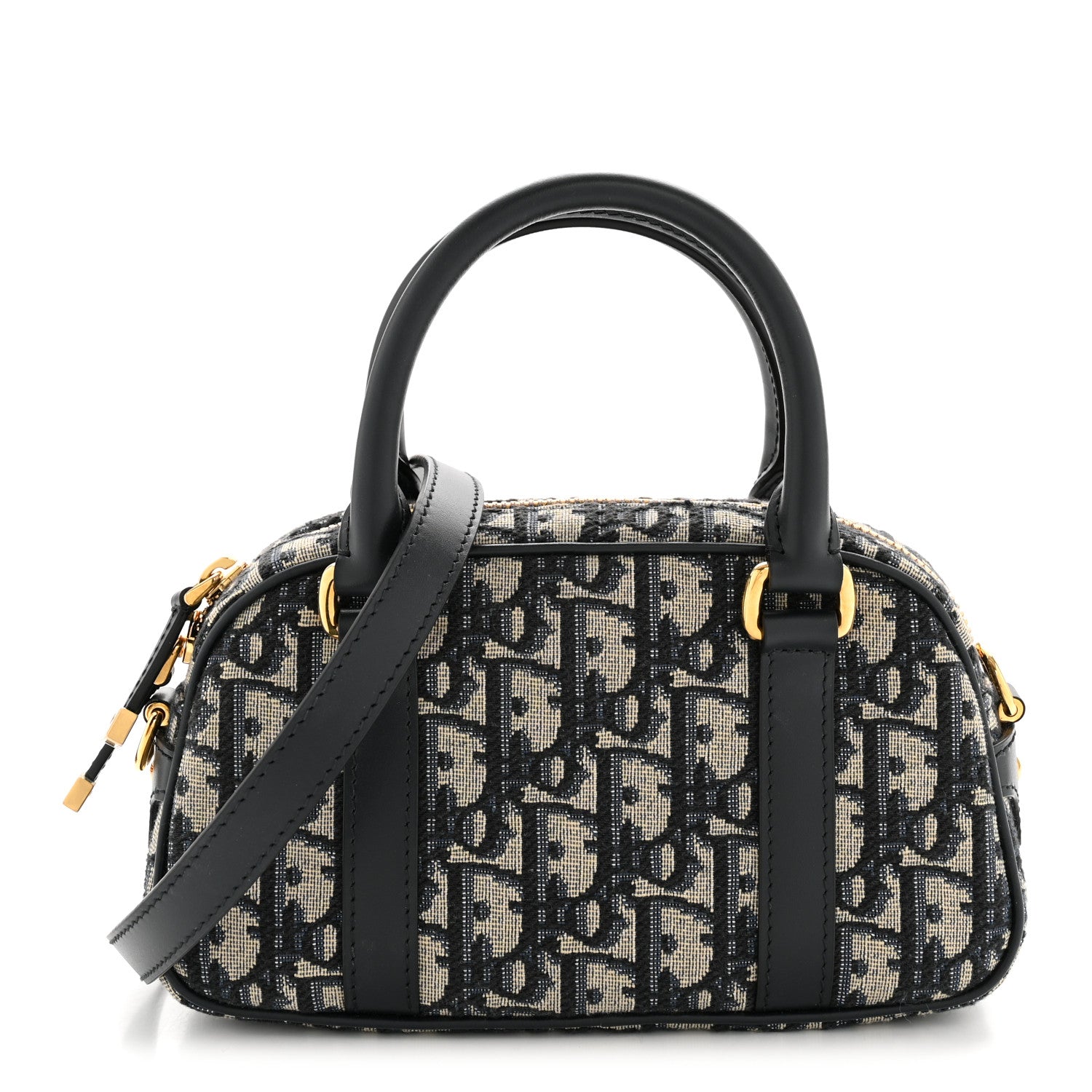 Christian Dior Oblique East West Nano D-Vibe Bowling Bag Blue