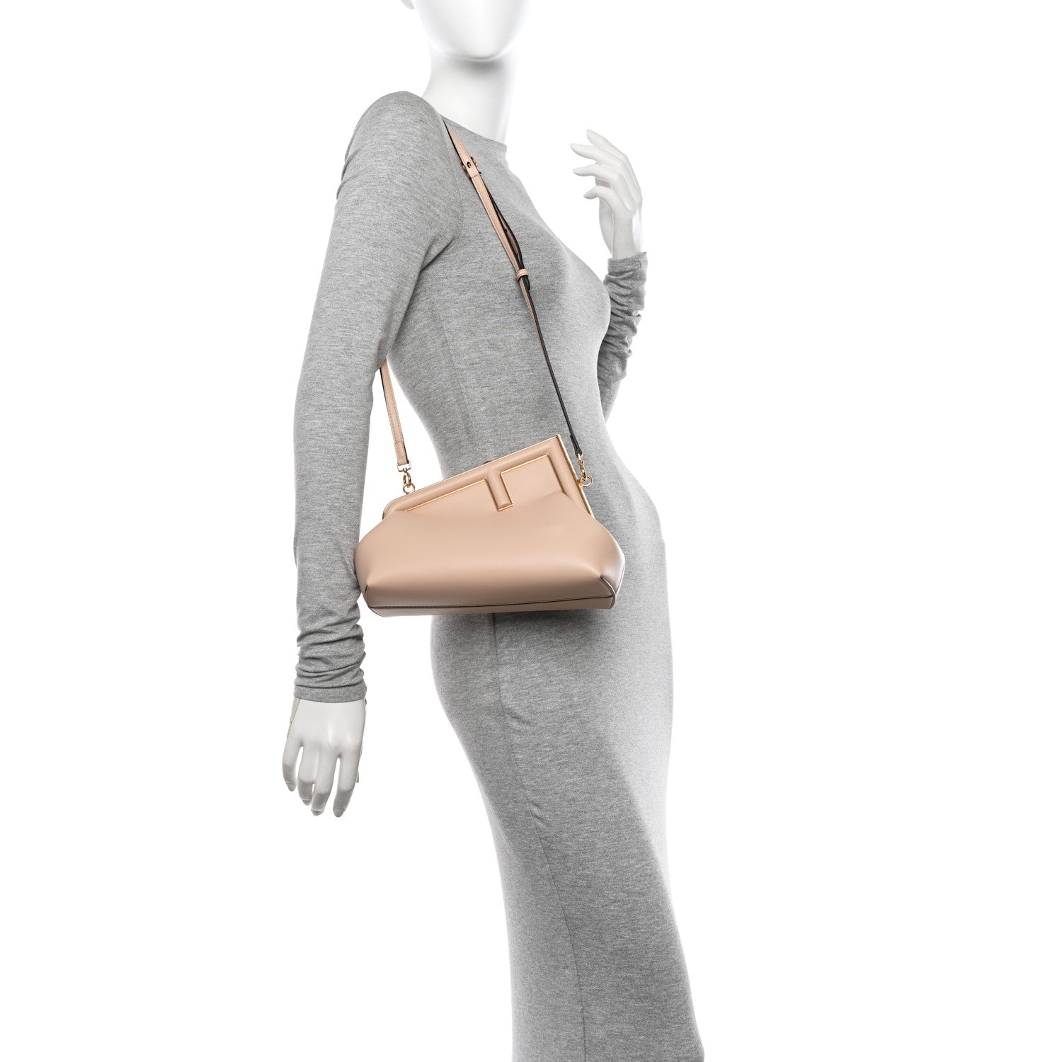 Fendi Shiny Nappa Small Fendi First Light Rose 2 of 11