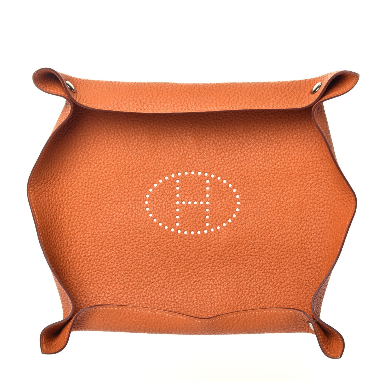 Taurillon Clemence Mises et Relances Change Tray Orange